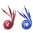 thumbnail image 4 of Lacets Larges pour Chaussures en Velours Bleu 1.6cm de Large 100cm de Long, 4 of 8