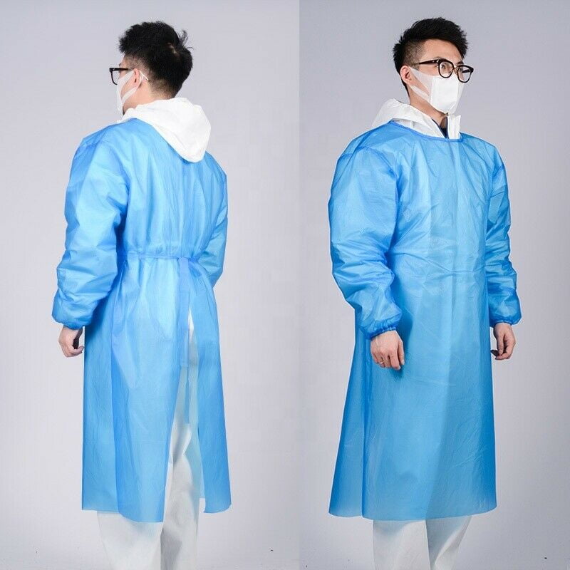 Womens Mens Surgical Gown Isolation Gown Protective Suit Doctor Nurse Uniform 