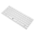 thumbnail image 4 of Bunblic Wired Keyboard 78 Keys Ideal Gifts Mini Silent Keystroke USB Plug and Play for Desktop Computer Personal Computer Home Office White, 4 of 8