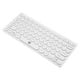 thumbnail image 4 of Teclado con cable de 78 teclas, portátil, mini, de alta fiabilidad, pulsación silenciosa, con conector USB. Blanco, 4 of 9