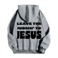 thumbnail image 3 of Christian Hoodies for Men 2025 Leave The Judgin To Jesus Hoodie with Pockets Hooded Sweatshirt Pullover Tops, 3 of 7