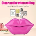 thumbnail image 4 of Novedoso teléfono con forma de labio Zerone Lips Phone Rose Red, 4 of 9