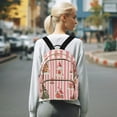 thumbnail image 7 of FORMRS Mini Backpack Purse for Women Travel Daypack Casual Shoulder Bag, White Gingerbread Houses, 7 of 7