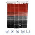 thumbnail image 4 of Split Shower Curtain for Transfer Bench, Red Gray Black Fabric Shower Curtains for Bathroom, Vintage Country Gradient Wooden Grain Tub Sliding Transfer Bench Waterproof Bath Curtains 72"x78", 4 of 9