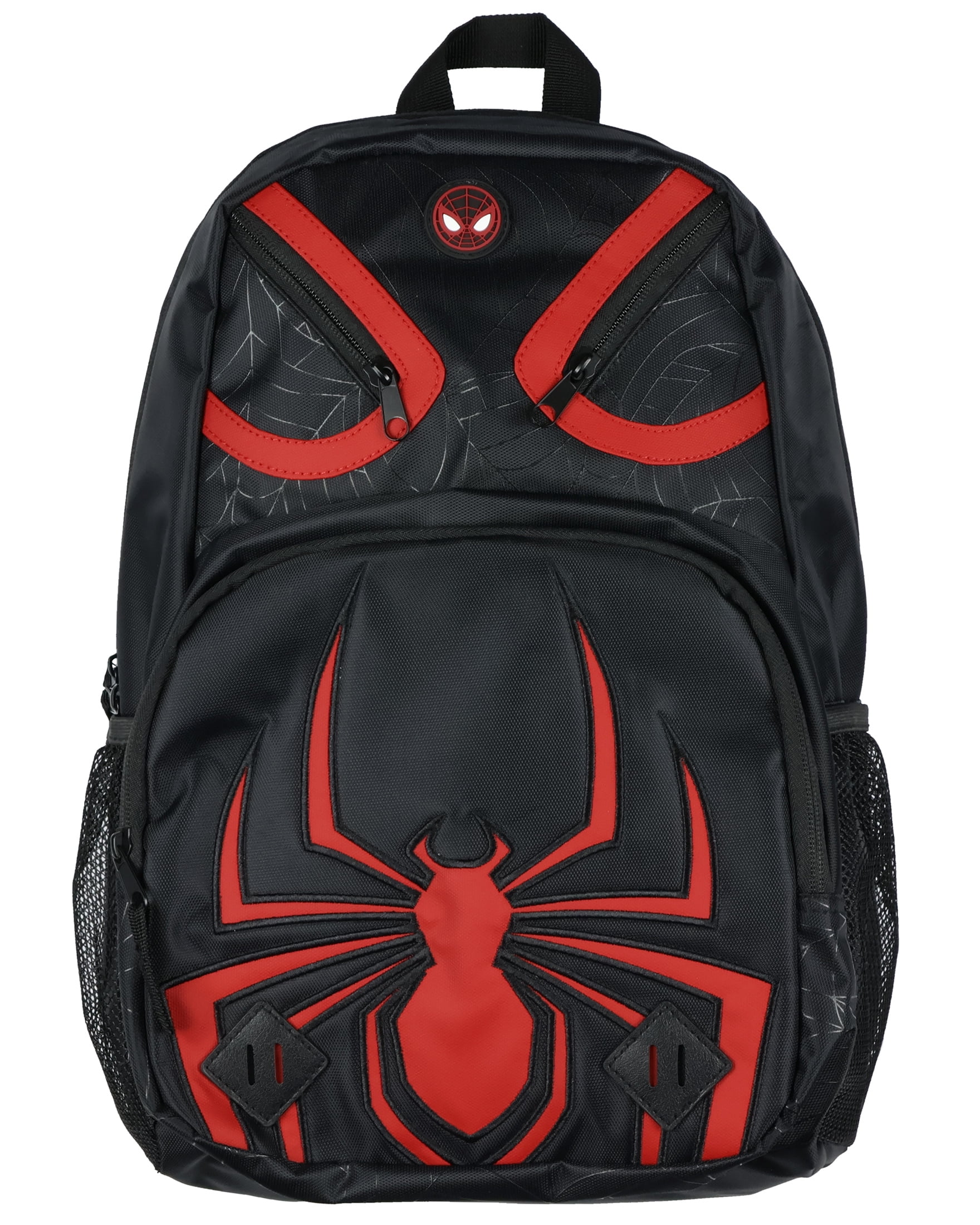 Marvel Spider-Man Across the Spider-Verse Backpack with Tech Sleeve, Water Bottle Pockets and Adjustable Straps Travel Bag 16"
