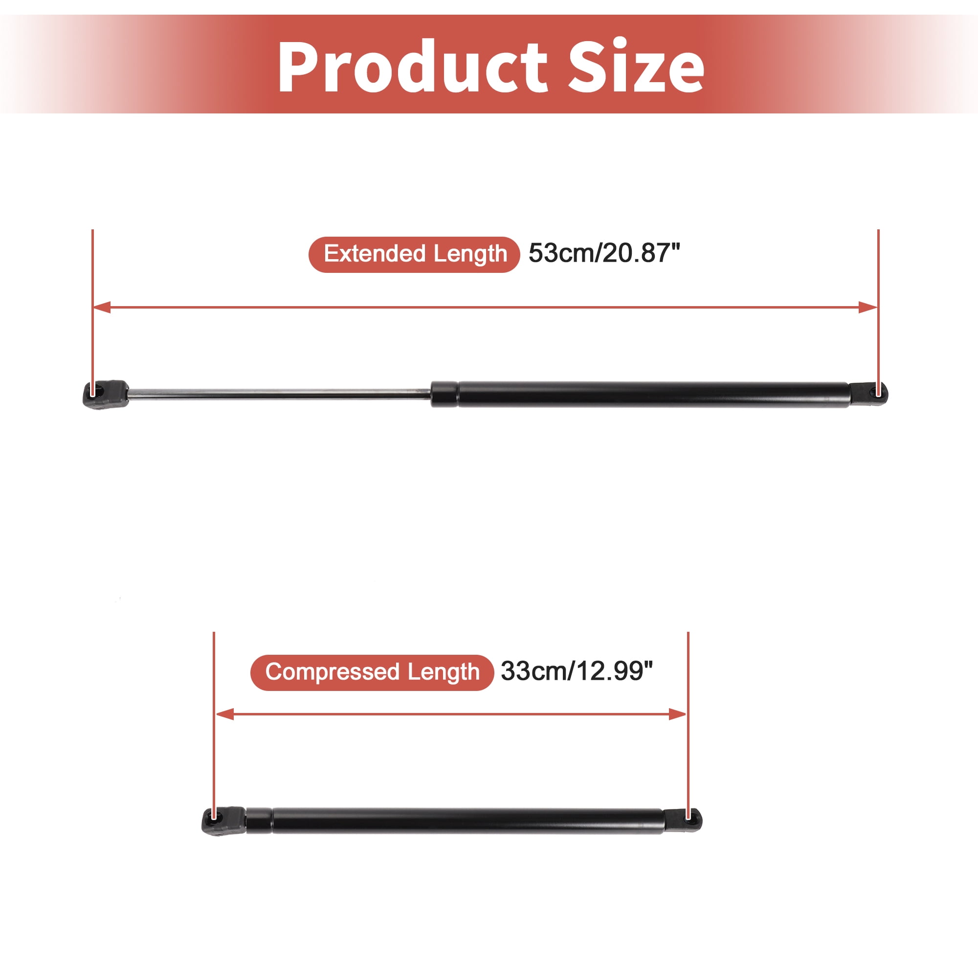 Unique Bargains 2Pcs Front Hood Lift Supports Gas Struts Fit for Ford Taurus 2010-2019