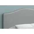 thumbnail image 5 of Full Size Grey Faux Leather Headboard - Bedroom Transitional Design, Upholstered Arch Top with Nailhead Trim, 57" Wide for Full Bed, 5 of 5