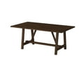 thumbnail image 5 of Alpine Furniture Arendal Wood Trestle Dining Table in Dark Oak (Brown), 5 of 7