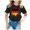 Noir, variante sur LUOGENLI T-Shirt pour Filles Drapeau d'Allemagne Imprimé Manches Courtes Col Rond T-Shirt Floral Tendance Mode Chemise Maxi avec Fente et Poches 6-7 Ans
