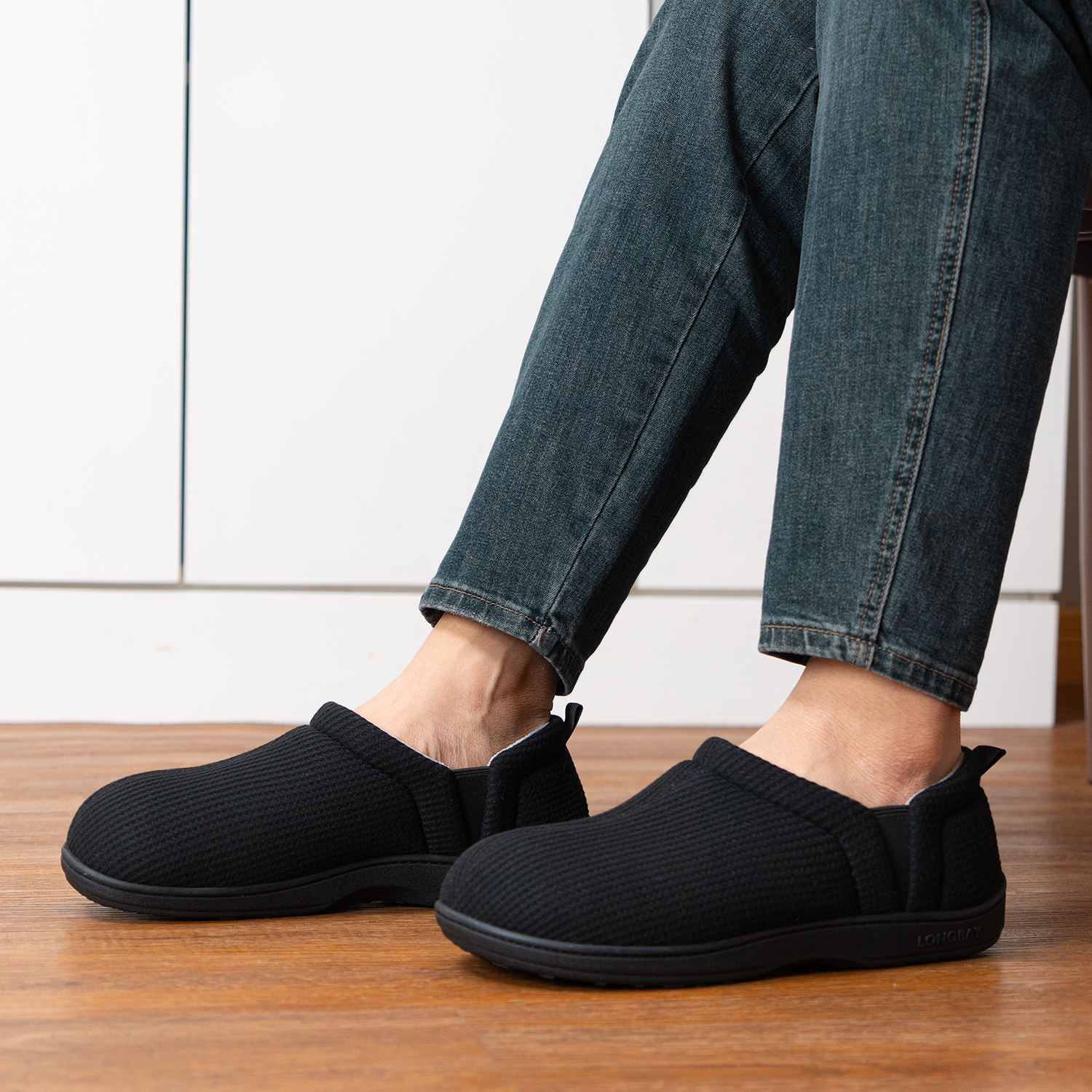 LongBay Men's Memory Foam Loafer Slippers photo 4