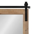 thumbnail image 3 of Kate and Laurel Cates Rustic Wall Mirror With Hooks, 18 x 28, Rustic Brown, Farmhouse Wall Decor with Function, 3 of 7