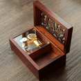 thumbnail image 2 of Caja de música de cuerda hueca, caja de música de madera para joyas, Sky City, regalos creativos, regalo pequeño, diseño único, uso versátil, 2 of 5