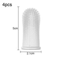 thumbnail image 2 of 4 cepillos de dientes para limpieza de dedos de mascotas, cepillos de dientes de silicona para mascotas, herramientas de limpieza de dientes para mascotas, 2 of 5