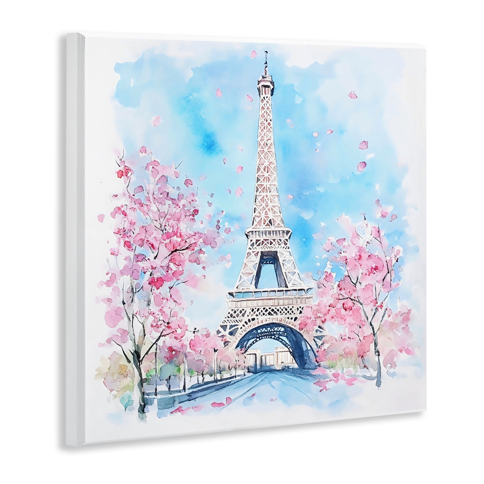 Stupell Industries Eiffel Tower Cherry Blossoms Wall Plaque Art, design by Creative Studio