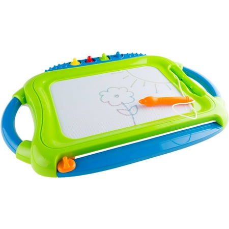 - Magnetic Doodle Board â Classic Drawing, Writing and Sketching Creative Toy with 4 Magnet Stamps, Pen and Eraser for Toddlers and Babies by Hey! Play!