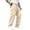 DF32_Beige, variant on Resicozy Cargo Pants for Men Stretch Sweatpants Elastic Drawstring Casual Workout Joggers Hiking Tactical Pants with Pockets Green XL