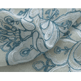 thumbnail image 5 of Olivia Gray VLB01682 47 x 37 in. Bergen Floral Embroidered Swag Valance, Sage, 5 of 18