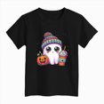 thumbnail image 5 of TOWED22 Girls Boys Halloween Shirt Funny Halloween Tshirt Graphic Tee Kids Spooky Season Fall Outfit, 5 of 5
