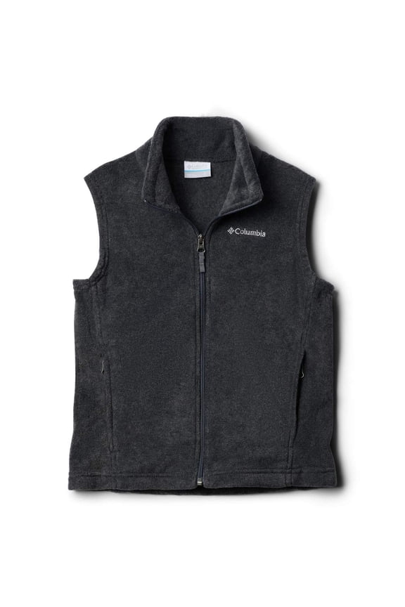Boys' Little Steens Mountain Fleece Vest, Charcoal Heather, XX-Small Petite