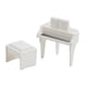 thumbnail image 2 of Piano de casa de muñecas, instrumento musical, modelo micropaisaje para sala de música, teclado Blanco, 2 of 9