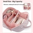 thumbnail image 6 of 2026 New Travel Makeup Bag,Petition Makeup Bag for Woman,Festivalment Wide Open Lay-Flat Water-Resistant Cosmetic Case,Puffy Padded Organizer for Toiletries & Brushes Large Capacity with Compartments, 6 of 8