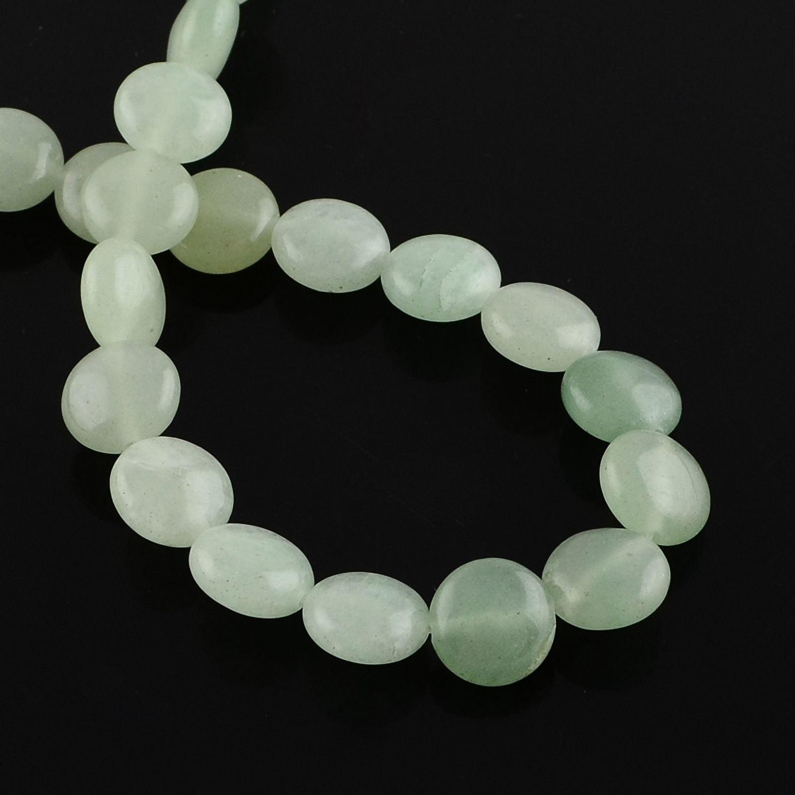 5 strand Natural Green Aventurine Stone Bead Strands Lentil 10x5mm Hole: 1mm 40pcs/strand 15.7 inch