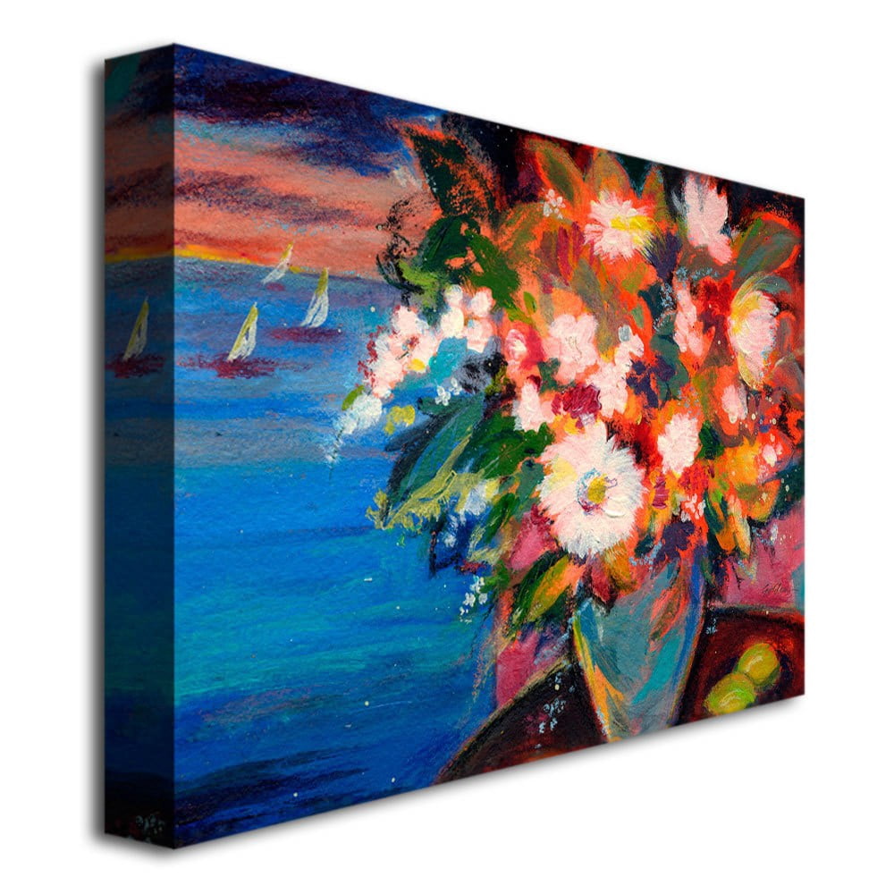 Trademark Art "By the Water" Canvas Wall Art by Shelia Golden