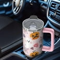 thumbnail image 5 of Halloween Tumbler 30 oz with Handle and Straw Spooky Ghost Skull Tumbler Halloween Gifts for Women Insulated Mug, 5 of 5