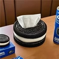 thumbnail image 4 of Creative Simple Oreo Paper Box Household Living Room Bedroom Desktop Advanced Sense Tissue Box Decorations, 4 of 6