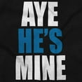 thumbnail image 2 of Aye He's Mine Boyfriend Girlfriend Womens Fitted Plus Size Graphic Tee Brisco Brands 2X, 2 of 4