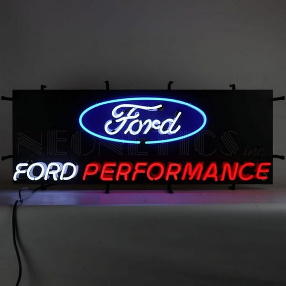 AUTO – FORD PERFORMANCE NEON SIGN WITH BACKING- 5FRDPF