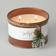 thumbnail image 4 of Grateful | Pumpkin Spiced Latte 3-Wick Metal Tin Scented Candle 20.7oz, 4 of 5