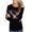 Black, variant on Women's Plaid Long Sleeve Round Neck Tops Women Shirt Loose Style Round Neck Long-sleeved T-shirt Casual Pullover Tops