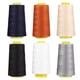 thumbnail image 2 of ColoMX 6 uds. De hilo de coser, carretes de coser surtidos, hilos de coser para ropa, bobinas de poliéster de hilo de colores, 3000 yardas, 2 of 8