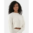 thumbnail image 3 of No Boundaries Mixed Stitch Sweater and Pants Set, 2-Piece, Women's, 3 of 4