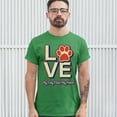 thumbnail image 3 of Tee Hunt Dog Paw Love T-Shirt My Dog Stole My Heart Men's Tee, Green, Medium, 3 of 5