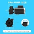 thumbnail image 6 of LINGXIAO SPA Pump, 3HP Hot Tub SPA Pump, 2 Speed LX SPA Pump Motor 220V to 240V, 2" Port, 56 Frame (Model: 56WUA300-II), 6 of 6