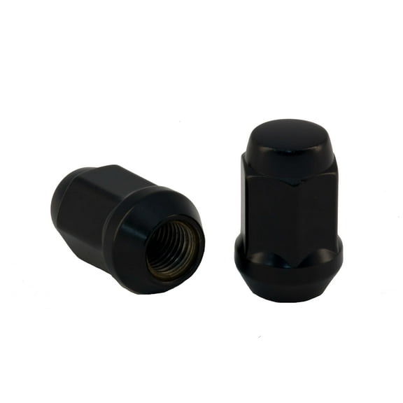 Rocket Racing Wheels C1707B 12mm 1.5 Bulge Acorn Lug Nut Black 3/4 Hex