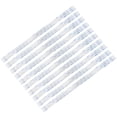 thumbnail image 6 of Uxcell 15pins Flexible Flat Cable FPC FFC A Type Ribbon Cable PE White 10Pcs, 6 of 6