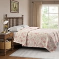 thumbnail image 4 of The Pioneer Woman Agatha Floral Gauze Quilt, Full/Queen, Rose Herb Pink, Reversible Bedding, 4 of 9