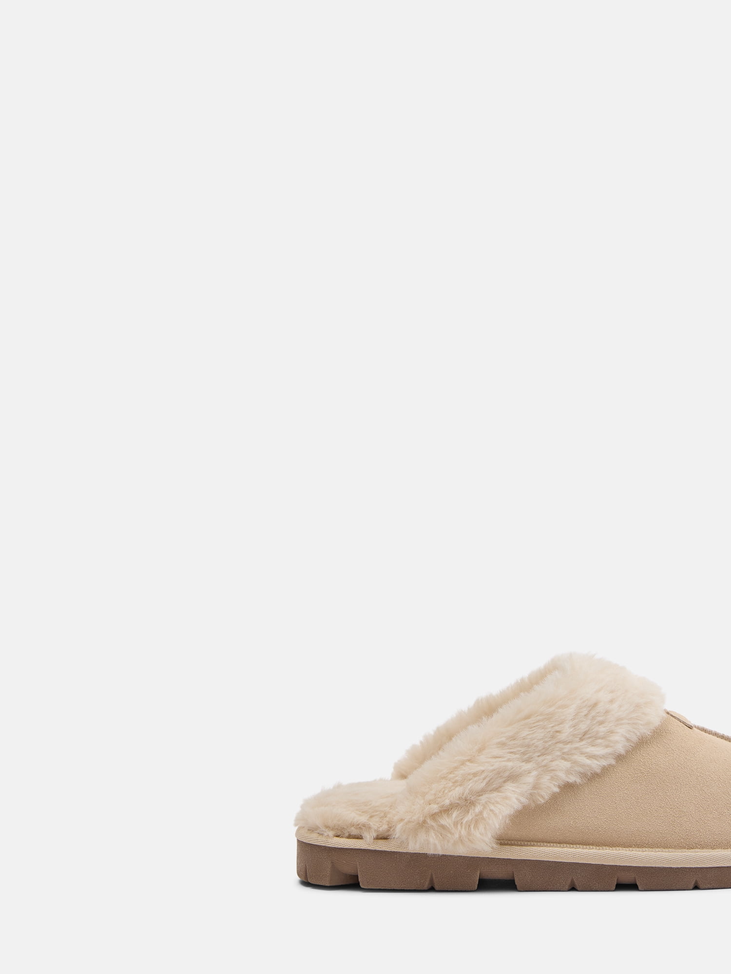 Joyspun Women's Suede Clog Slippers