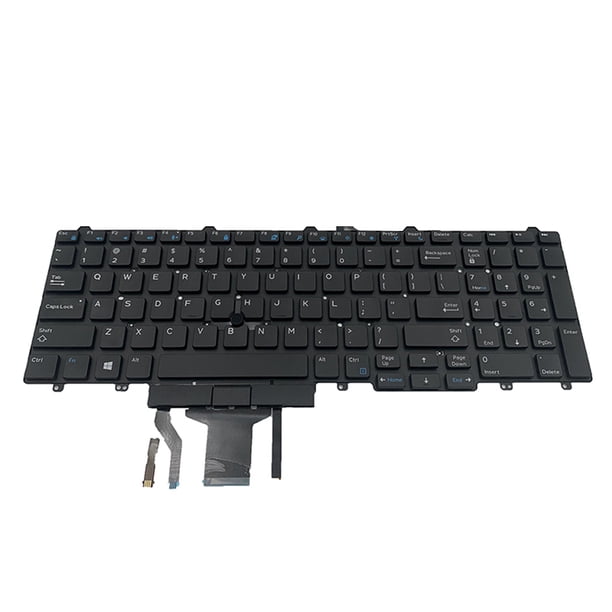 Cateissary Teclado Teclado de alta eficiencia con aparato de punto de retroiluminación Reemplazo del puntero del portátil para E5550 Notebook Diseño Juegos de teclado y mouse para computadora