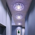 thumbnail image 3 of Modern Crystal Led Ceiling Light, Featuring 5W Main Light + 6W Auxiliary Light, Wide Voltage 85-265V, Crystal + Acrylic + Stainless Steel Material, Practical Textured, 3 of 4