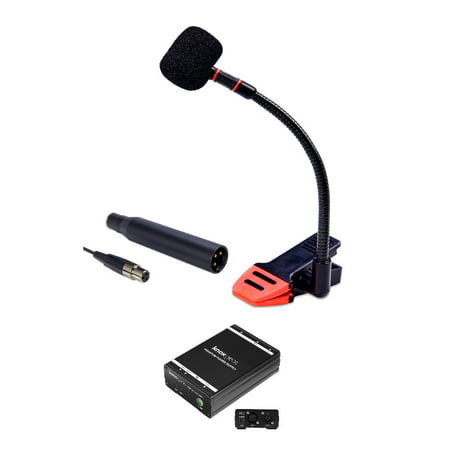 Knox Gear Cardioid Condenser Gooseneck Microphone with Phantom Power Supply