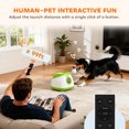 thumbnail image 6 of PawHut Automatic Dog Ball Launcher, Dog Ball Thrower with 26-80 FT Distance, 6 ETPU Balls, Remote Control, Green, 6 of 8