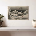 thumbnail image 2 of Elephant Stock Evening Snow At Kambara Wall Art - Horizontal Canvas Wall Art - Living Room Wall Decor - Nature Canvas - Gray And Black Decor By Utagawa Hiroshige - 12" x 8", 2 of 6