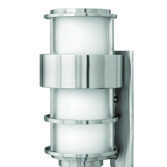 1 Light Medium Outdoor Wall Lantern in Modern Style 8 inches Wide By 16 inches High-Stainless Steel Finish-Incandescent Lamping Type Bailey Street