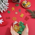 thumbnail image 3 of 264Pcs 4 Colors Christmas Glitter Stickers Holiday Foam Sticker Bulk Gold Silver Red Green Self Adhesive Xmas Tree Santa Bell Snowflake Sticker for Art DIY Craft Party Decorations, 3 of 5