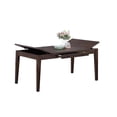 thumbnail image 6 of Modern Walnut Lift-Top Dining Table with Storage Drawer, Rubber Wood & MDF Rectangular Table for 6, Contemporary Dining Room Furniture, 6 of 8