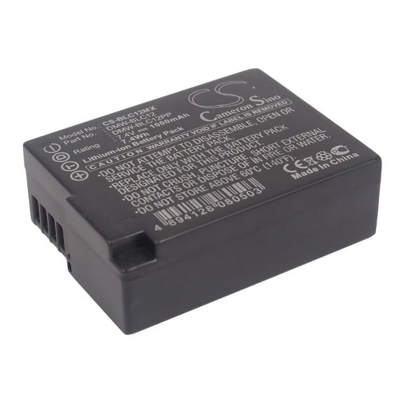 1000mAh DMW-BLC12 Battery for PANASONIC Lumix DMC-GH2, Lumix DMC-GH2GK, Lumix DMC-GH2H